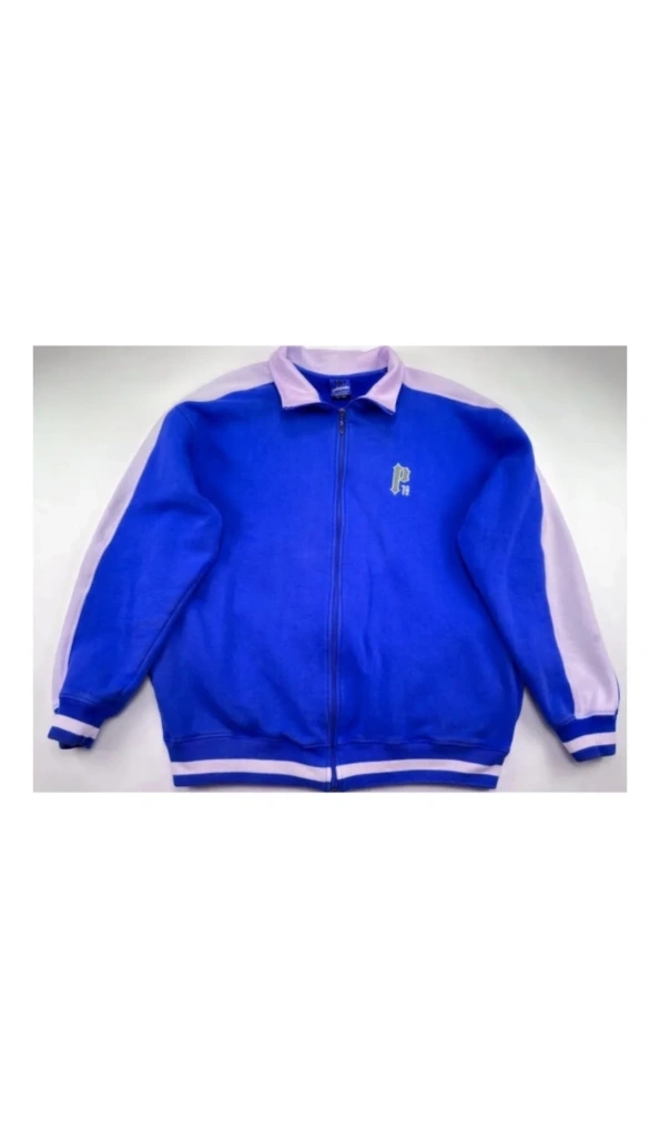 Pelle Pelle Dark Blue Varsity Cotton Jacket