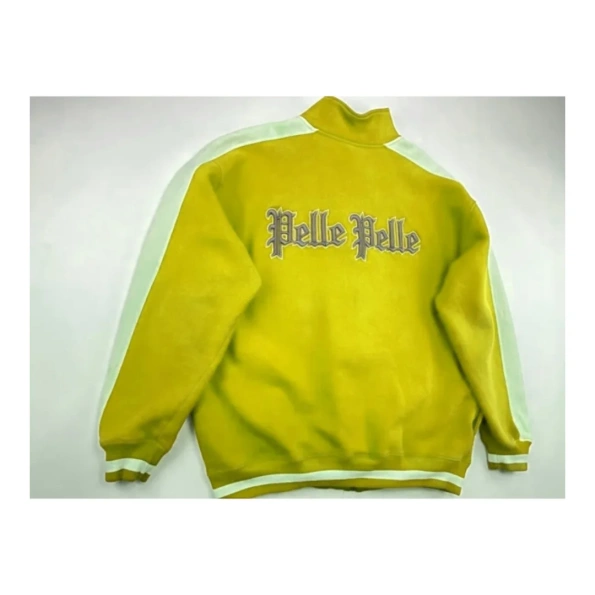 Pelle Pelle Yellow Varsity Cotton Jacket view 2