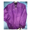 Best Pelle Pelle Plain Purple Leather Jacket