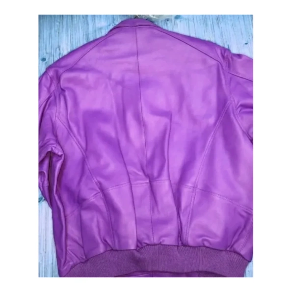 Pelle Pelle Plain Purple Leather Jacket view 2