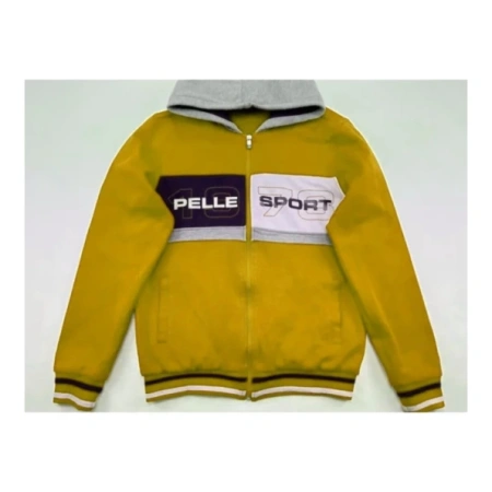 Pelle Pelle Yellow Wool Hood Jacket