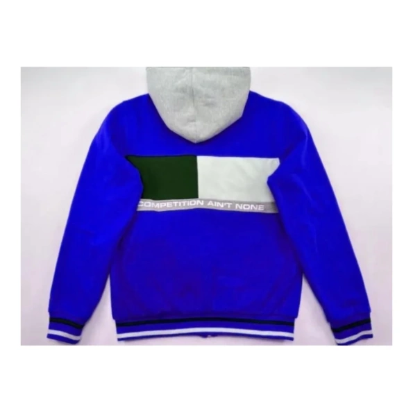 Pelle Pelle Dark Blue Wool Hood Jacket | Women & Men view 2