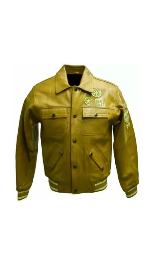 Pelle Pelle Star 1978 Yellow Leather Jacket