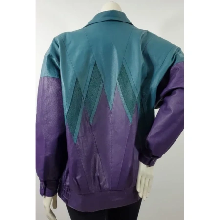 Pelle Pelle Purple And Green Vintage Jacket