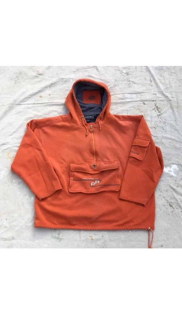Pelle Pelle Orange Faded Hoodie