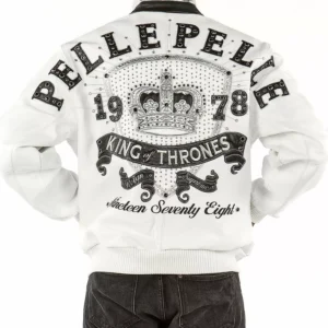 Exclusive Pelle Pelle King 1978 White Leather Jacket