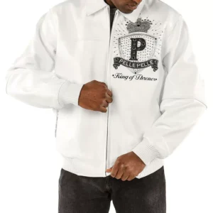 Exclusive Pelle Pelle King 1978 White Leather Jacket view 2