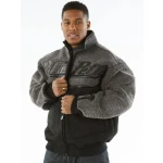 Pelle Pelle Black Grey Men Wool Jacket