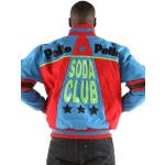 Pelle Pelle Red Blue Varsity Wool Jacket