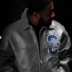 PELLE PELLE CHITOWN GRAY LEATHER JACKET view 2
