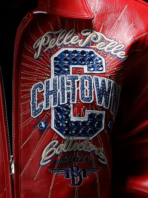Pelle Pelle Red Chi-town MB Leather Jacket view 3