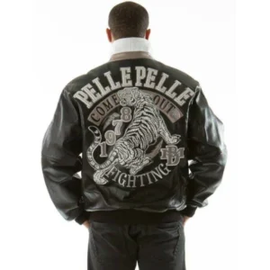 PELLE PELLE FIGHTING BLACK LEATHER JACKET view 3