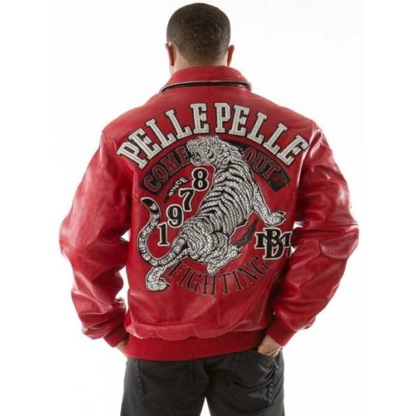 Pelle Pelle Red Tiger MB Leather Jacket