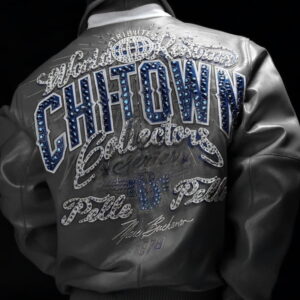 PELLE PELLE CHITOWN GRAY LEATHER JACKET
