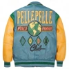 Pelle Pelle Turquoise Yellow Leather Jacket