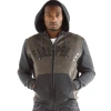 Pelle Pelle Men Black Woolen Hood Jacket