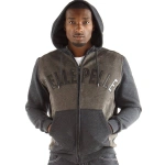 Pelle Pelle Men Black Woolen Hood Jacket