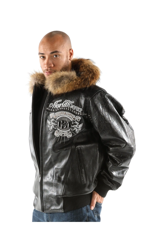Pelle Pelle World Tour Men Leather Jacket | Hooded Jacket