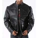 Pelle Pelle Black Burnish Mosaic Jacket