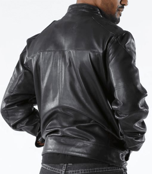 Pelle Pelle Black Burnish Mosaic Jacket | Leather Jacket view 2