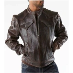 Pelle Pelle Men Ghost Biker Leather Jacket