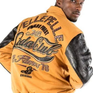 Pelle Pelle Yellow Soda Club Wool Jacket | MB Jacket view 2