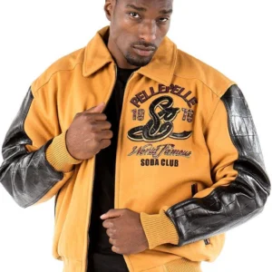 Pelle Pelle Yellow Soda Club Wool Jacket | MB Jacket