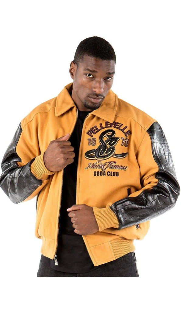 Pelle Pelle Yellow Soda Club Wool Jacket | MB Jacket