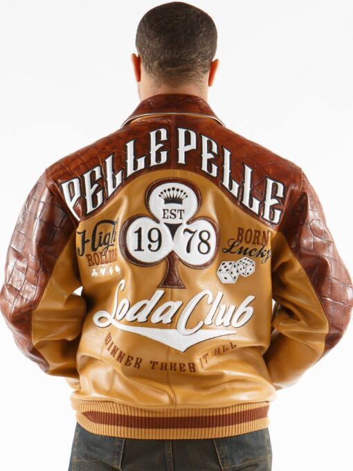 Pelle Pelle Men High Roller Leather Jacket | Varsity Jacket