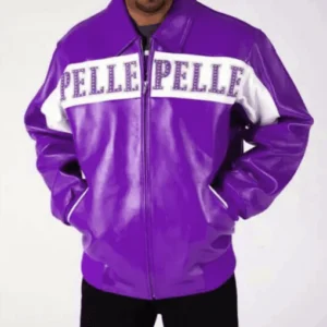 Pelle Pelle Men Purple Vintage Jacket | Leather Jacket