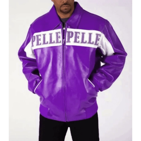 Pelle Pelle Men Purple Vintage Jacket