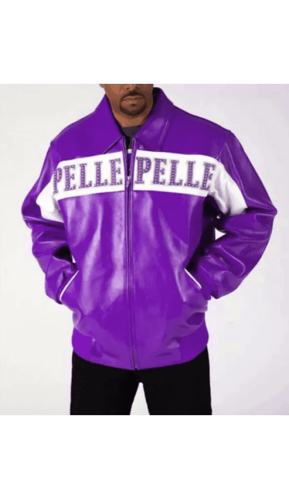 Pelle Pelle Men Purple Vintage Jacket | Leather Jacket