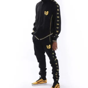 Pelle Pelle Men Black Printed Tracksuit
