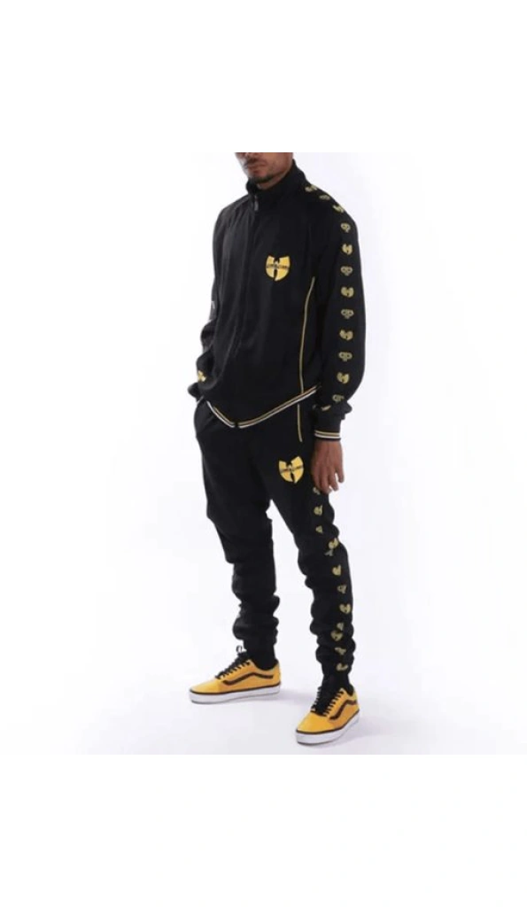 Pelle Pelle Men Black Printed Tracksuit