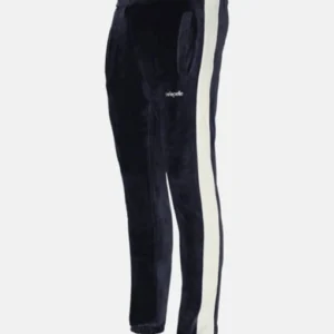 Pelle Pelle Navy Blue Velvet Tracksuit | Men & Women view 2