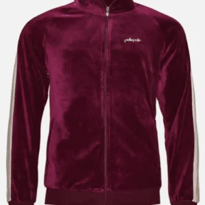 Pelle Pelle Red White Velvet Tracksuit | Men & Women view 2