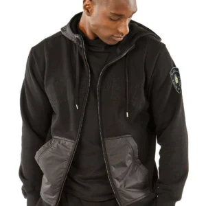 Best Pelle Pelle Men Black MB Tracksuit | Nylon & Wool view 4