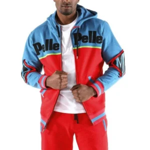 Bold Pelle Pelle Red Blue MB Wool Tracksuit | Men Tracksuit
