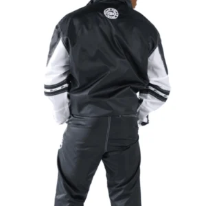 Pelle Pelle Men MB Jeans Nylon Tracksuit | Black Tracksuit view 2