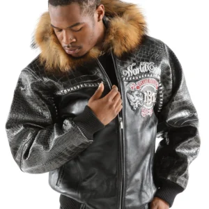 Pelle Pelle Black World Tour MB Jacket | Fur Hood Jacket
