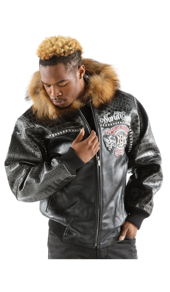 Pelle Pelle Black World Tour MB Jacket | Fur Hood Jacket