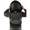 Pelle Pelle Black Winged Wool Hood Jacket