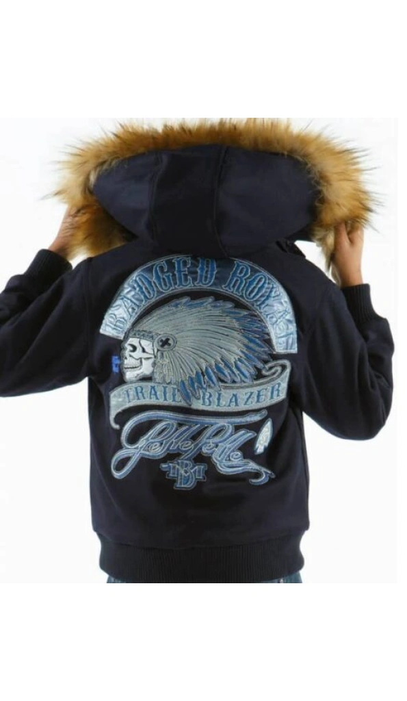 Pelle Pelle Trail Blazer Navy Blue Jacket | Wool Jacket
