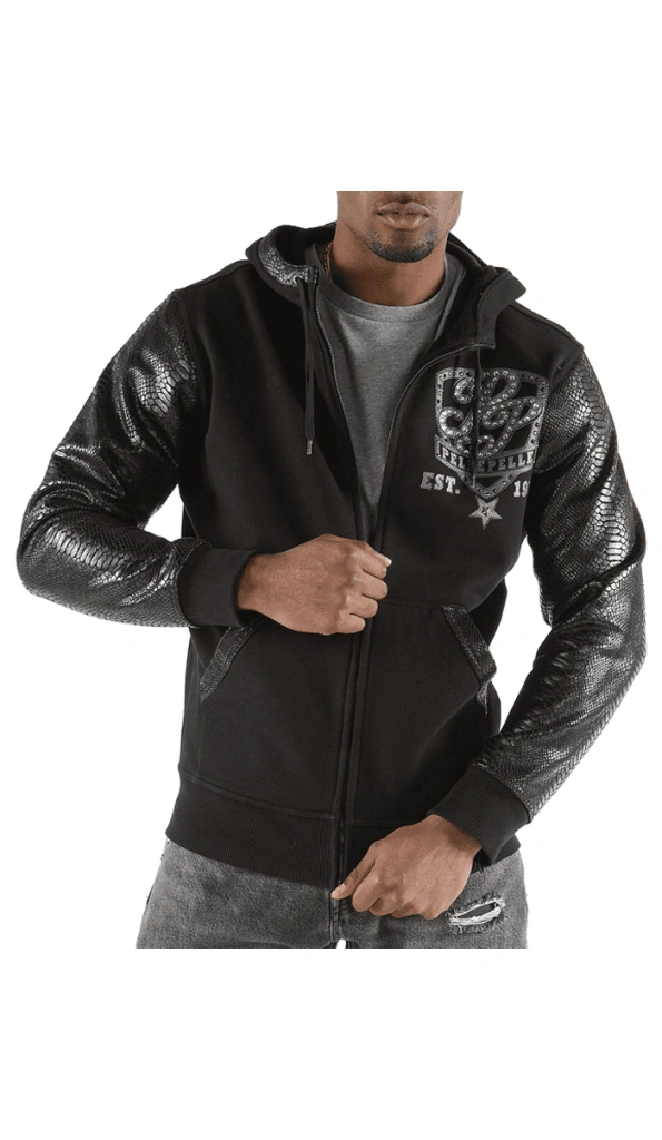 Pelle Pelle Black King Of Thrones Jacket | Hood Jacket