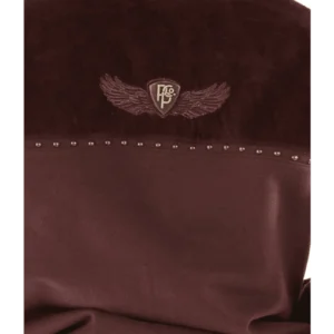 Pelle Pelle Maroon Ornate Wool Jacket | Hood Jacket view 4