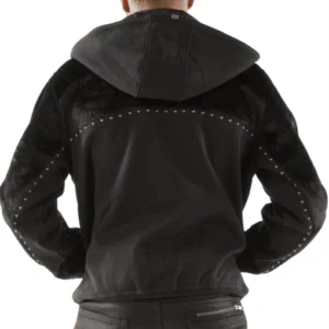 Pelle Pelle Men Black Ornate Wool Jacket | Hood Jacket view 2