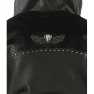 Pelle Pelle Men Black Ornate Wool Jacket | Hood Jacket view 4
