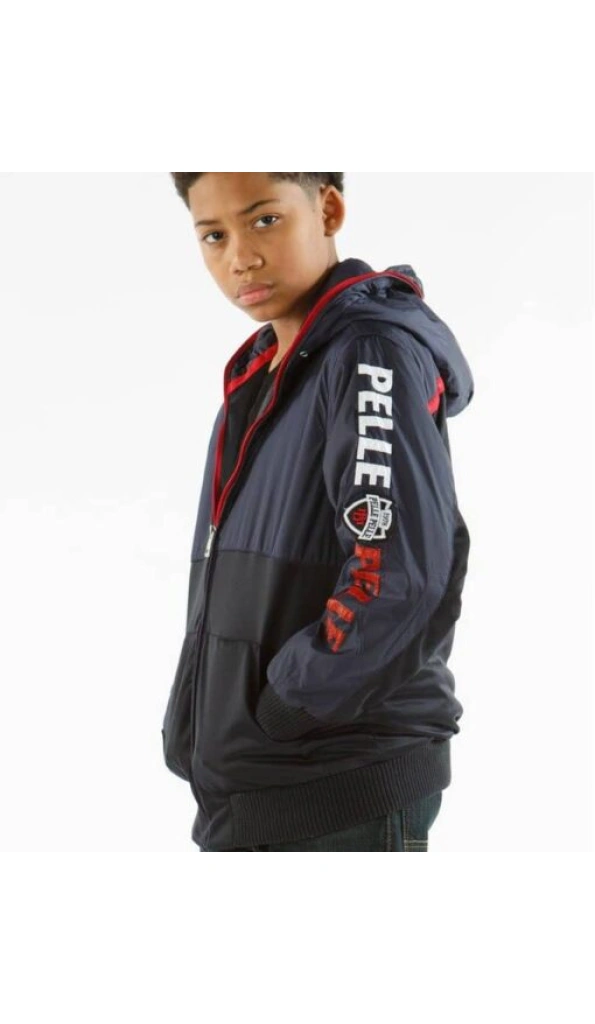 Pelle Pelle Kids Navy Blue Hood Jacket | MB Jacket