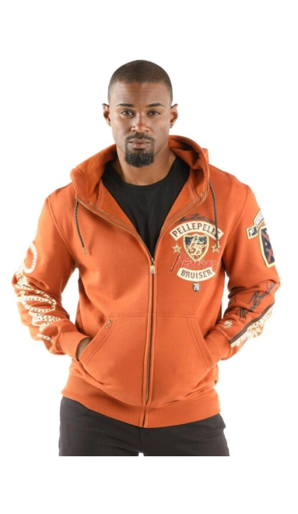 Pelle Pelle Orange American Bruiser Jacket | Wool Jacket