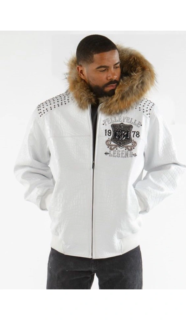 Pelle Pelle Men Freecrack MB White Jacket | Leather Jacket